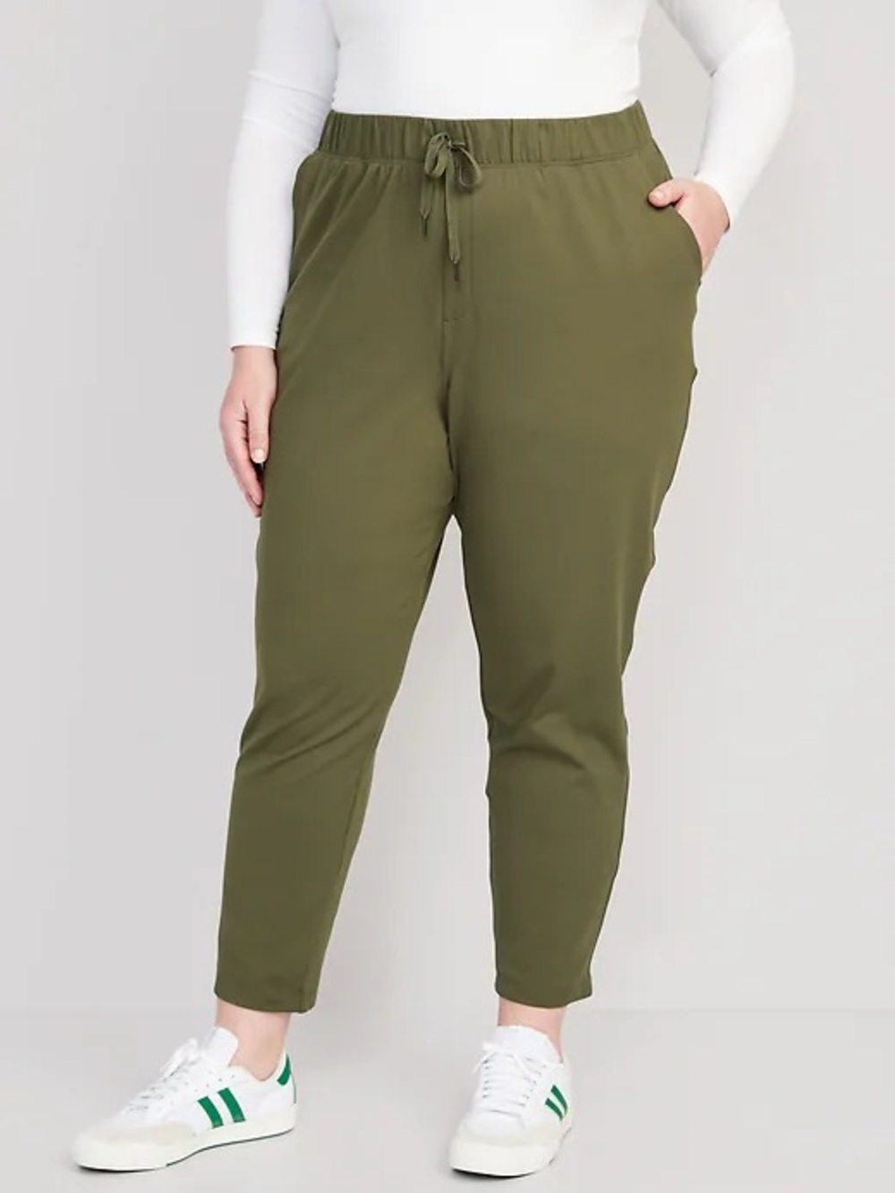 Old Navy High Rise Slim Taper Power Soft coze edition pants size XL Olive green
